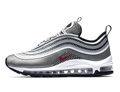 air max 97 grey with red tick