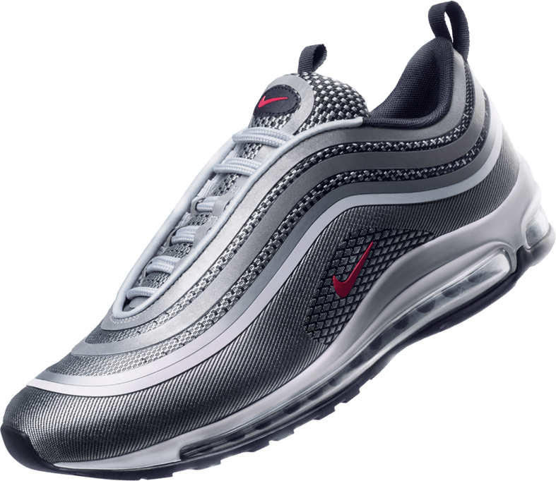 nike air max 97 grey with red tick