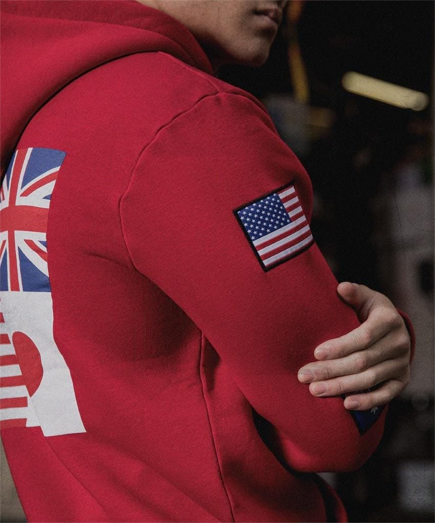 Society sport sales flag hoodie