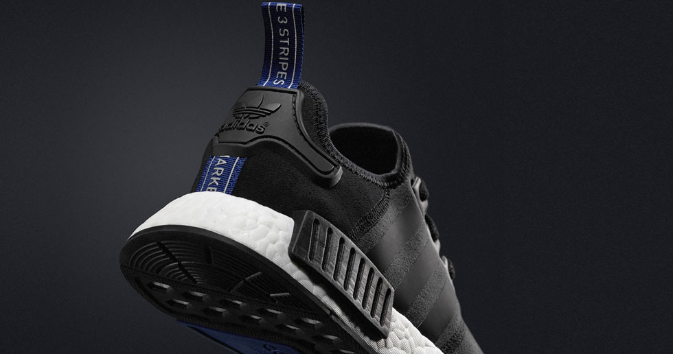 Nmd womens black and blue hotsell