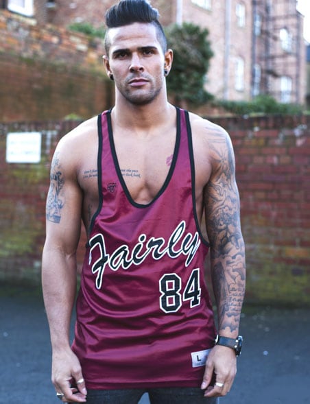 Sik Silk Burgundy Applique Vest