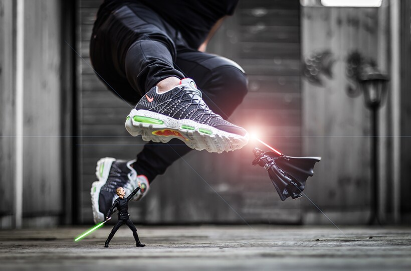 Nike Air Max 95 Ultra Star Wars jumping