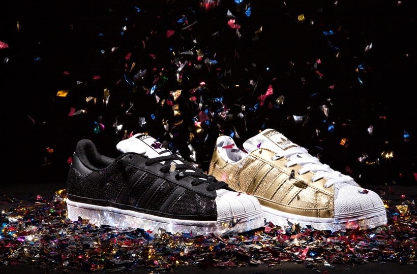 adidas superstar gold sequin