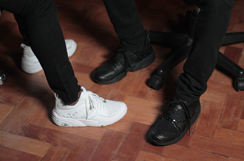 Krept and Konan wearing PUMA Blaze Of Glory