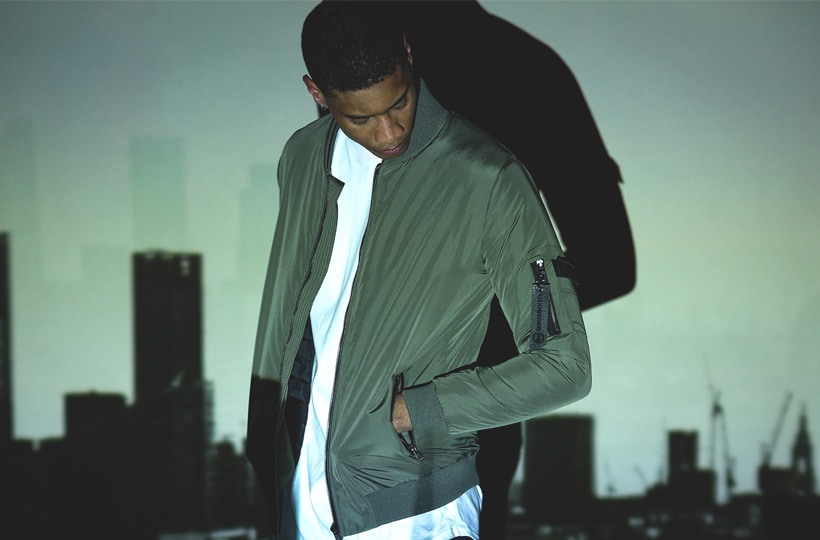 Khaki bomber jacket
