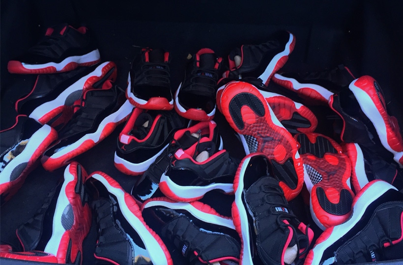 Chinese Will's red sneakers