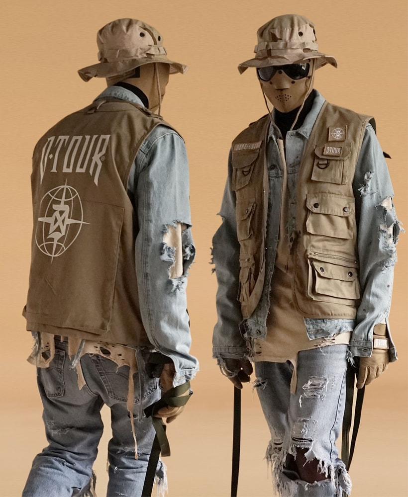 Blue denim outfit sandstorm