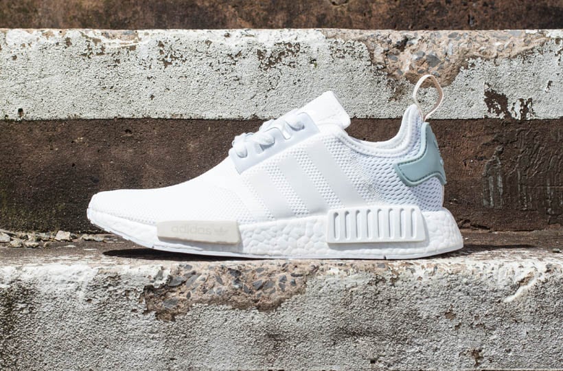 womens all white nmds