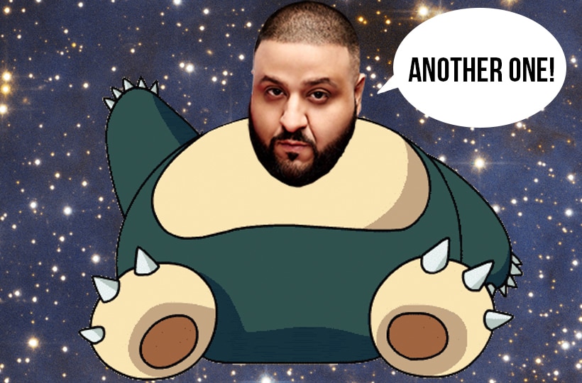 DJ Khaled as Snorlax Pokemon