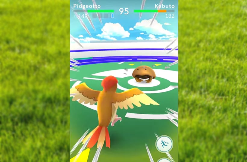 Pokemon GO gym battle