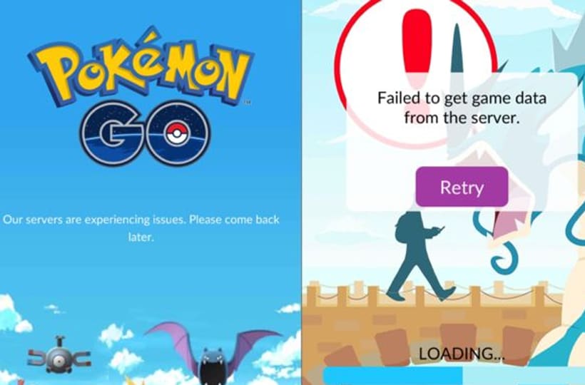 Pokemon GO server crash