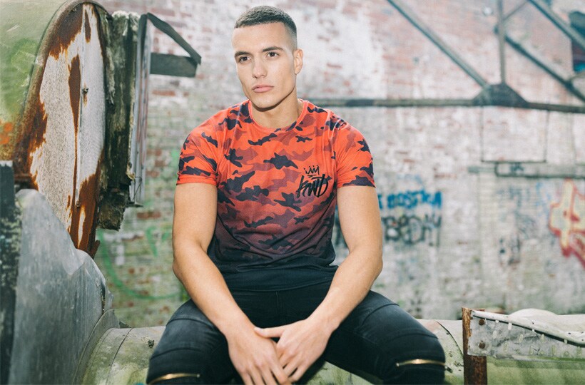 red camo print top for KWD