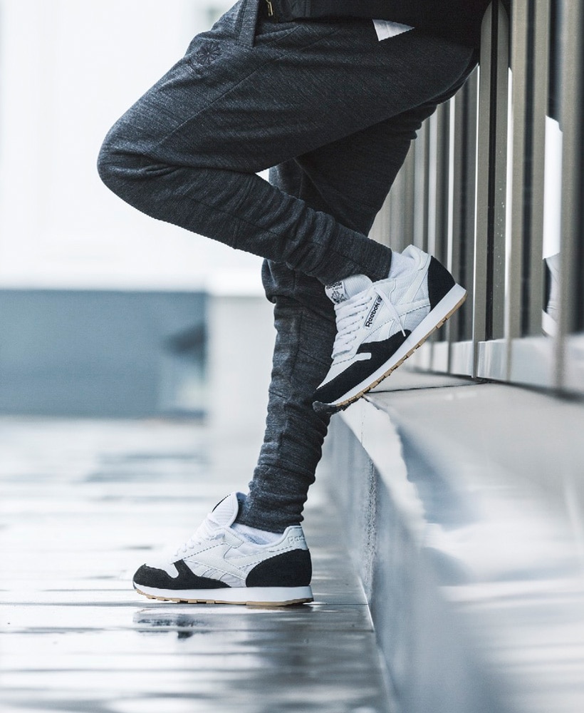 close up shot of KL legs reebok