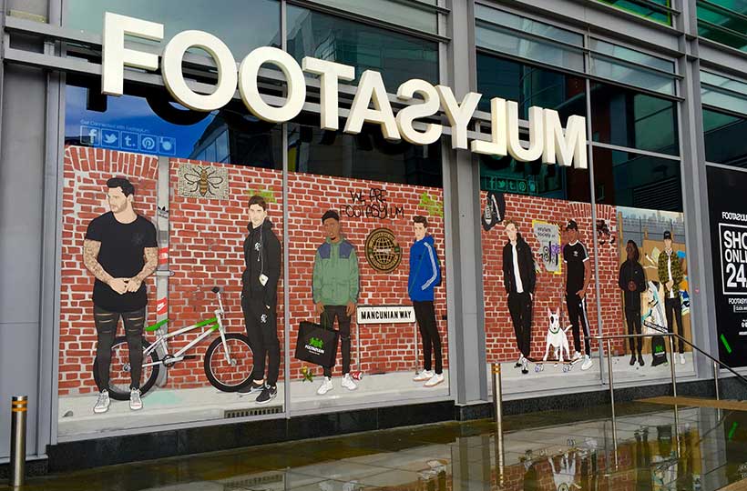 Footasylum shop front window