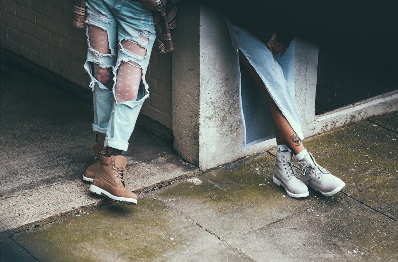 Side shot of Timberland Unisex