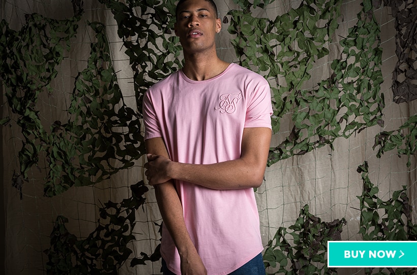 Sik Silk Curved Hem Tee