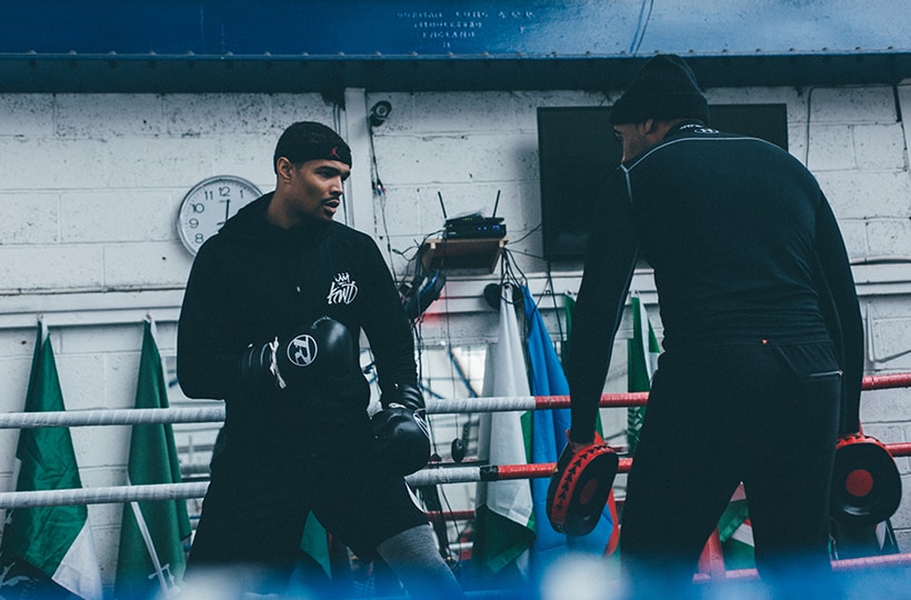 Jordan Troublesome Thompson in boxing ring