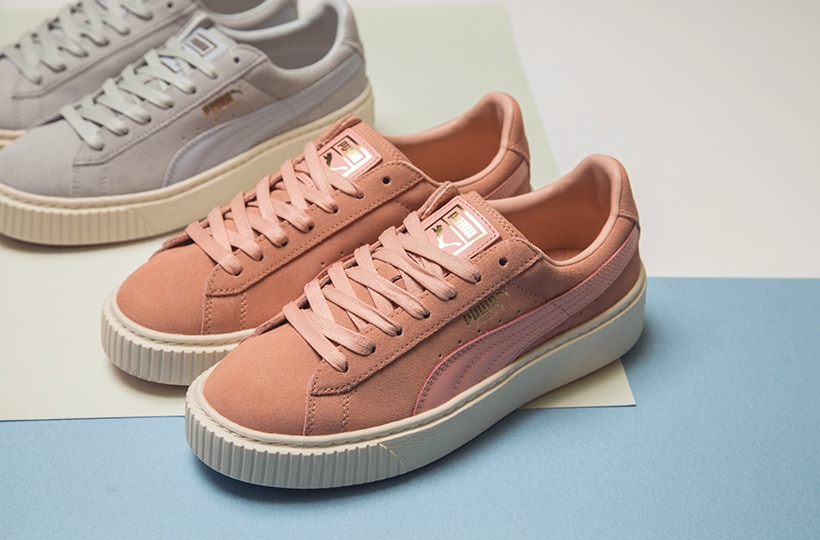 puma suede platform core