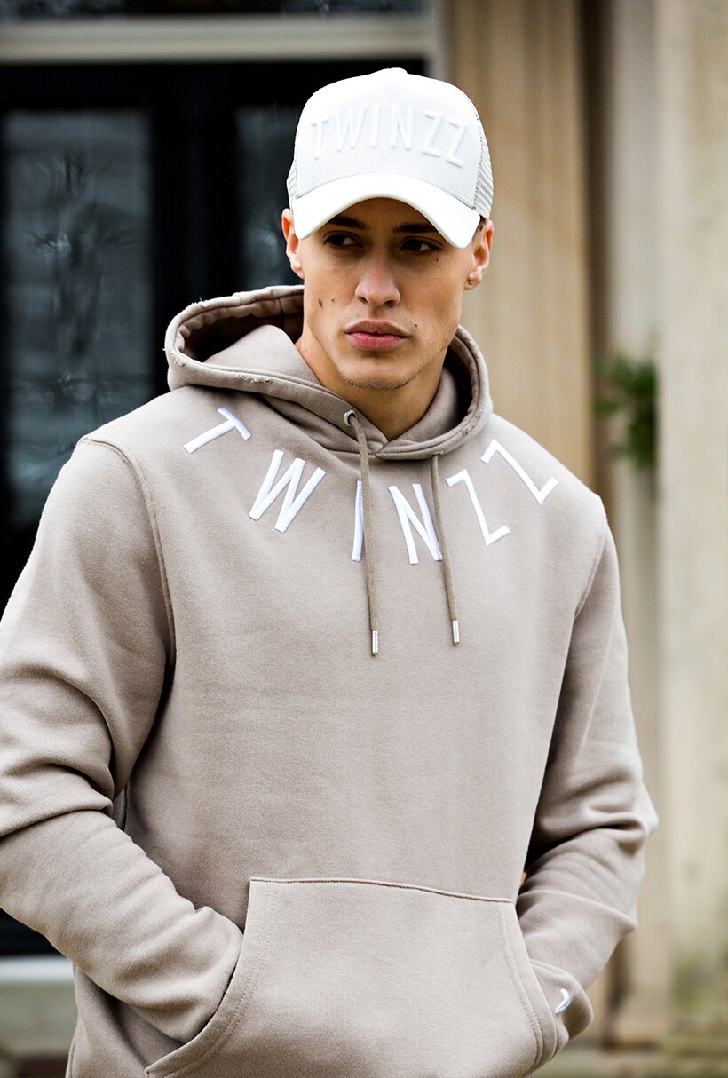 Model wearing Twinzz hoody