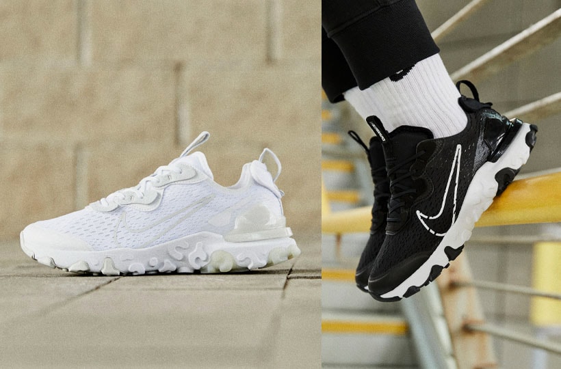 nike react vision black white