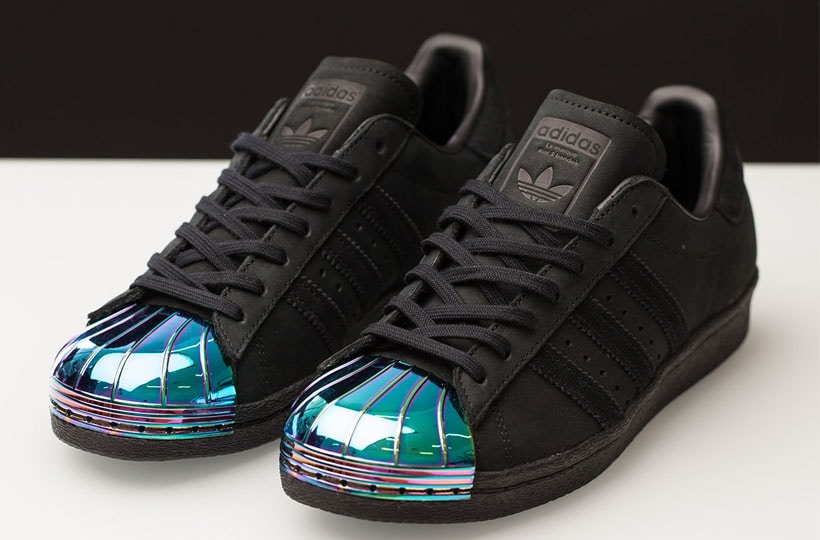 adidas superstar metal toe black