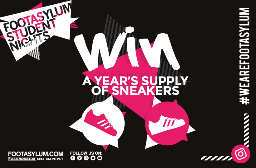 Win a year's supply of sneakers at Footasylum