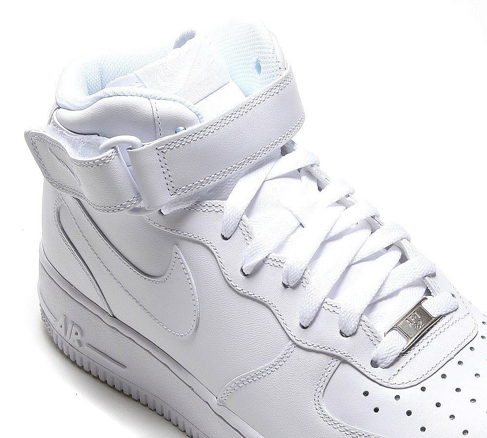 Nike Air Force 1 Mid Trainer WHITE Footasylum