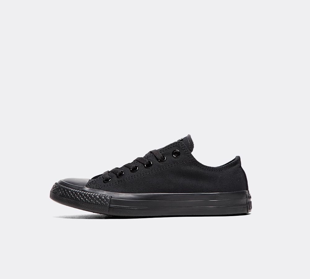 ladies black converse trainers