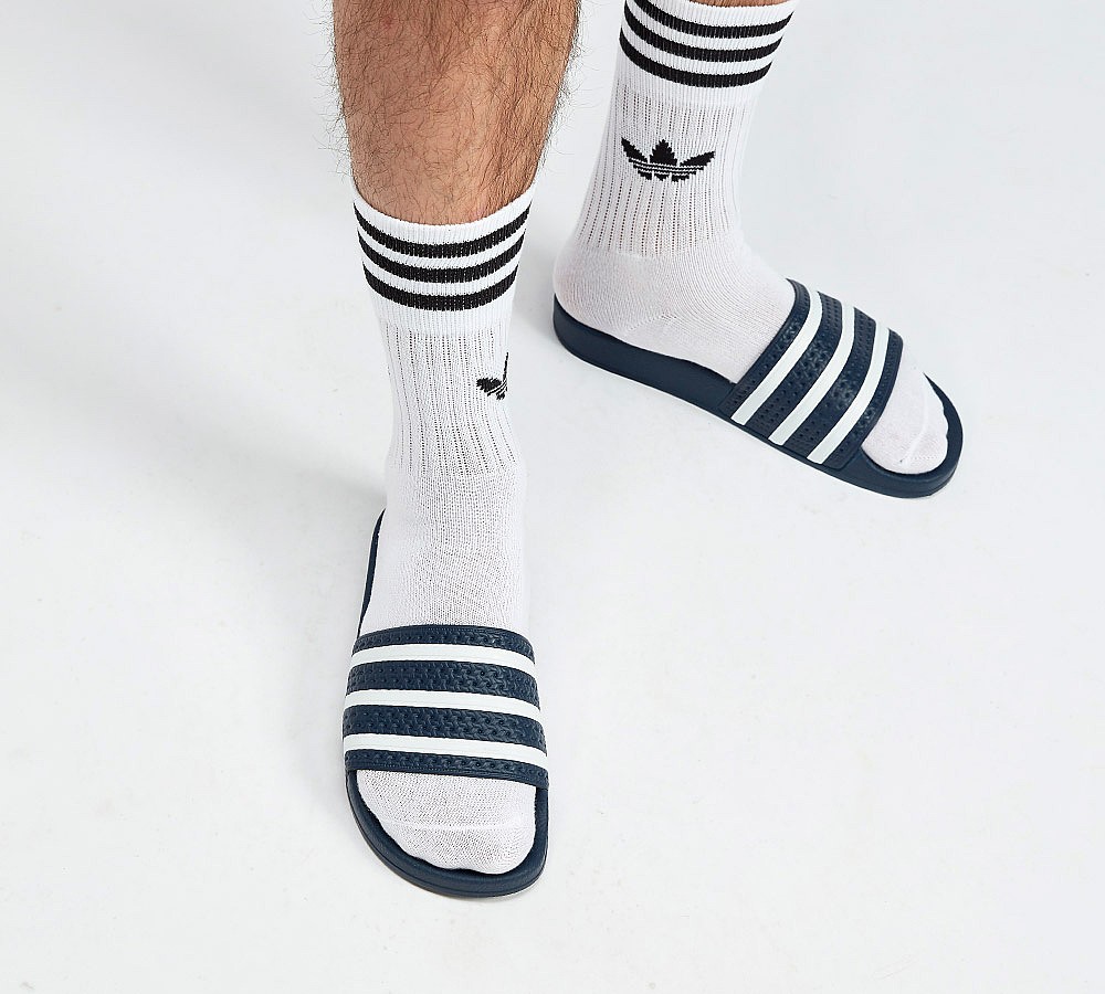 adilette with socks