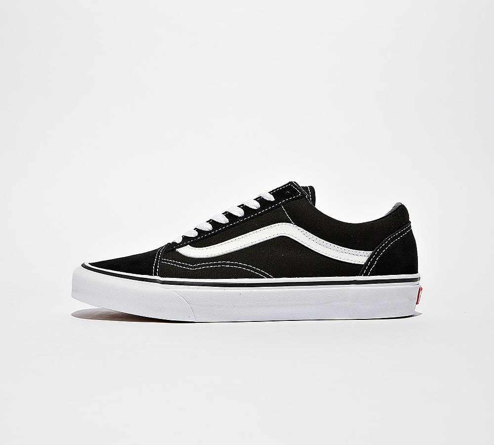 black and white vans uk