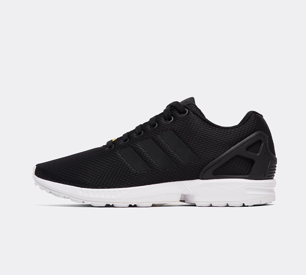 adidas black zx flux trainers