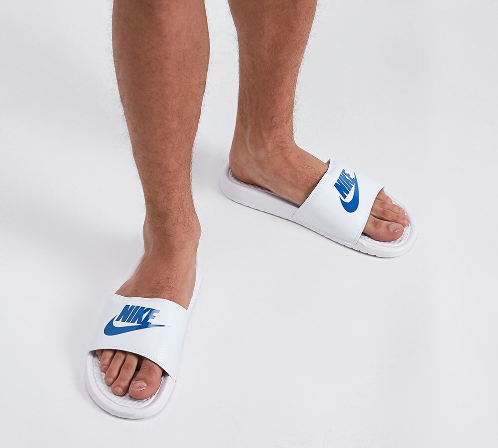 Nike Benassi JDI Slide Sandal | White 