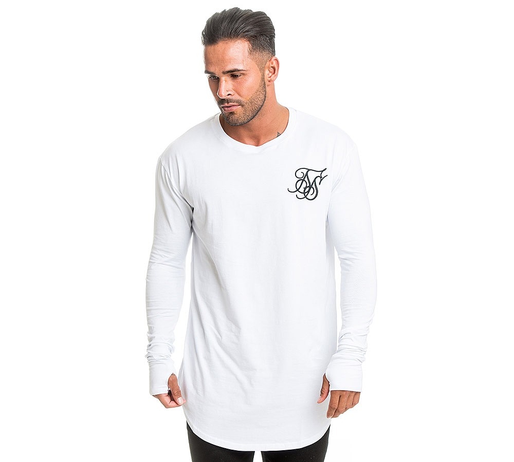 Sik Silk Base Layer Long Sleeved TShirt White Footasylum