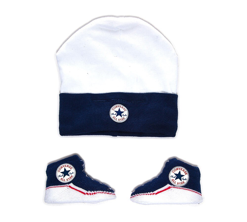 converse hat and bootie set