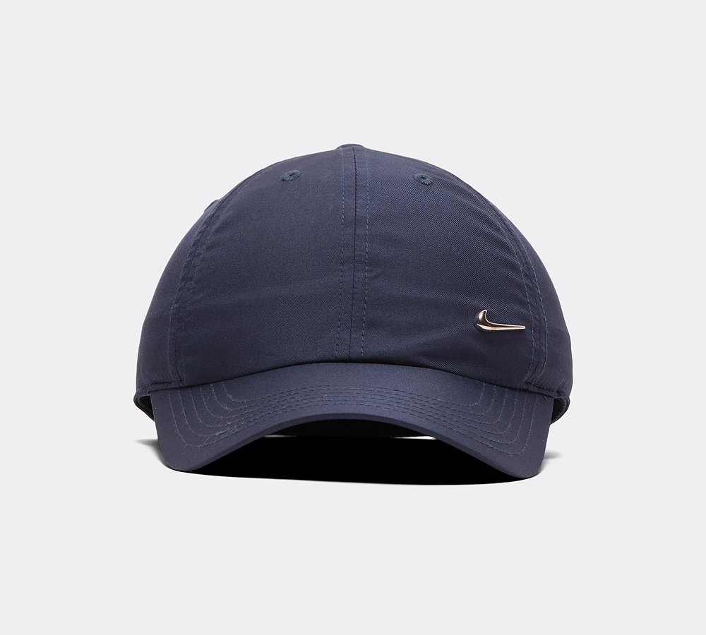 Nike Junior Metal Swoosh Cap | Navy 