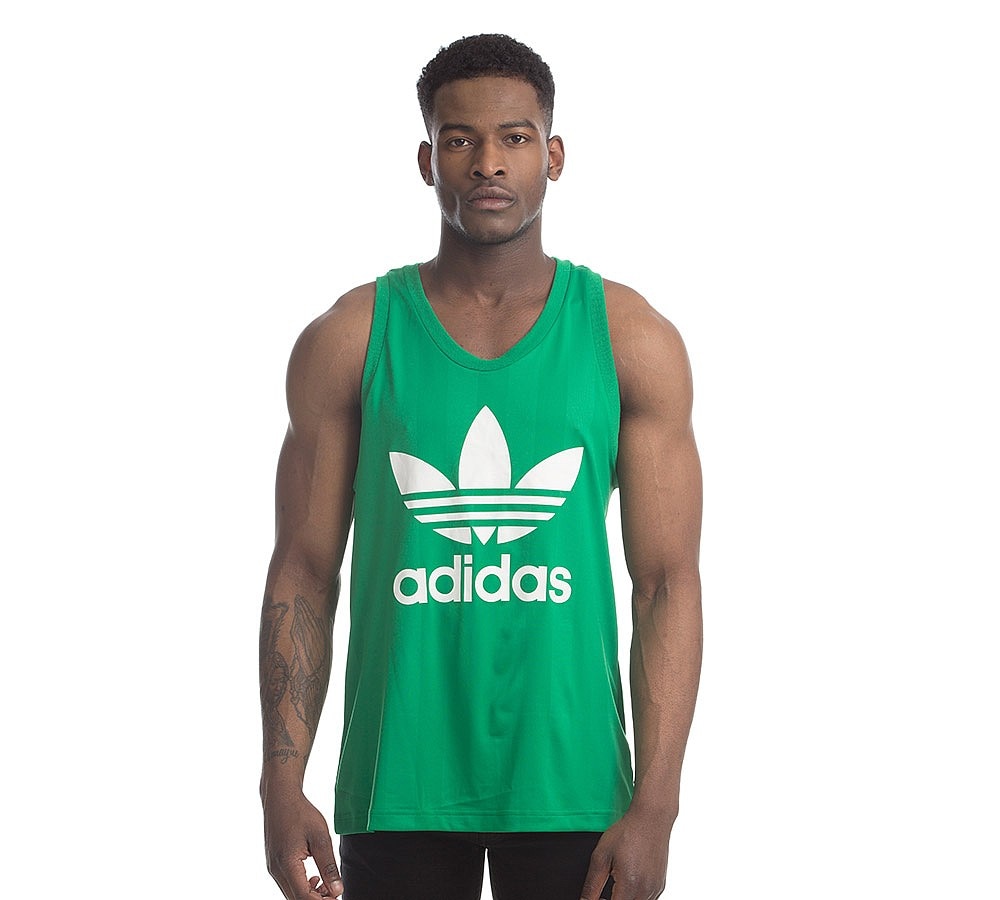adidas Originals Trefoil Tank Top Green Footasylum