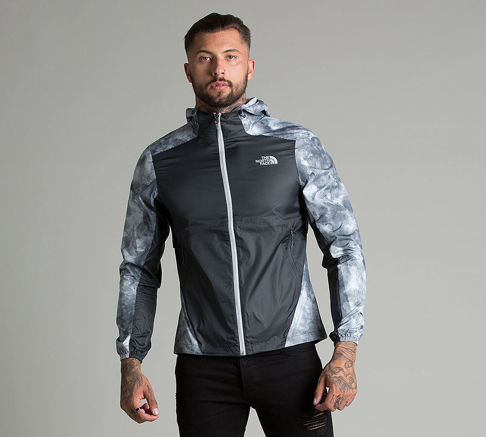 The North Face Flyweight Hooded Jacket Grey Footasylum