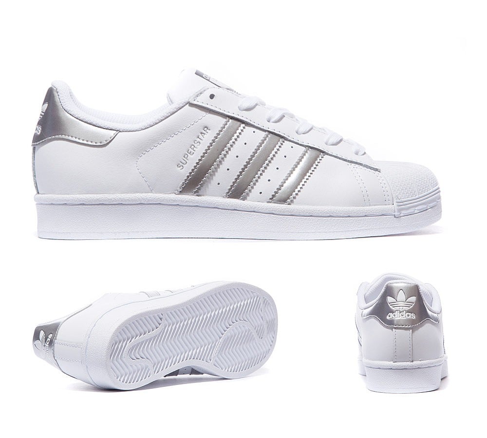 adidas Originals Womens Superstar Metallic Trainer | White / Metallic ...