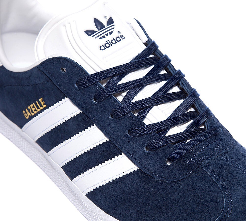 Adidas gazelle trainers navy/white cheap