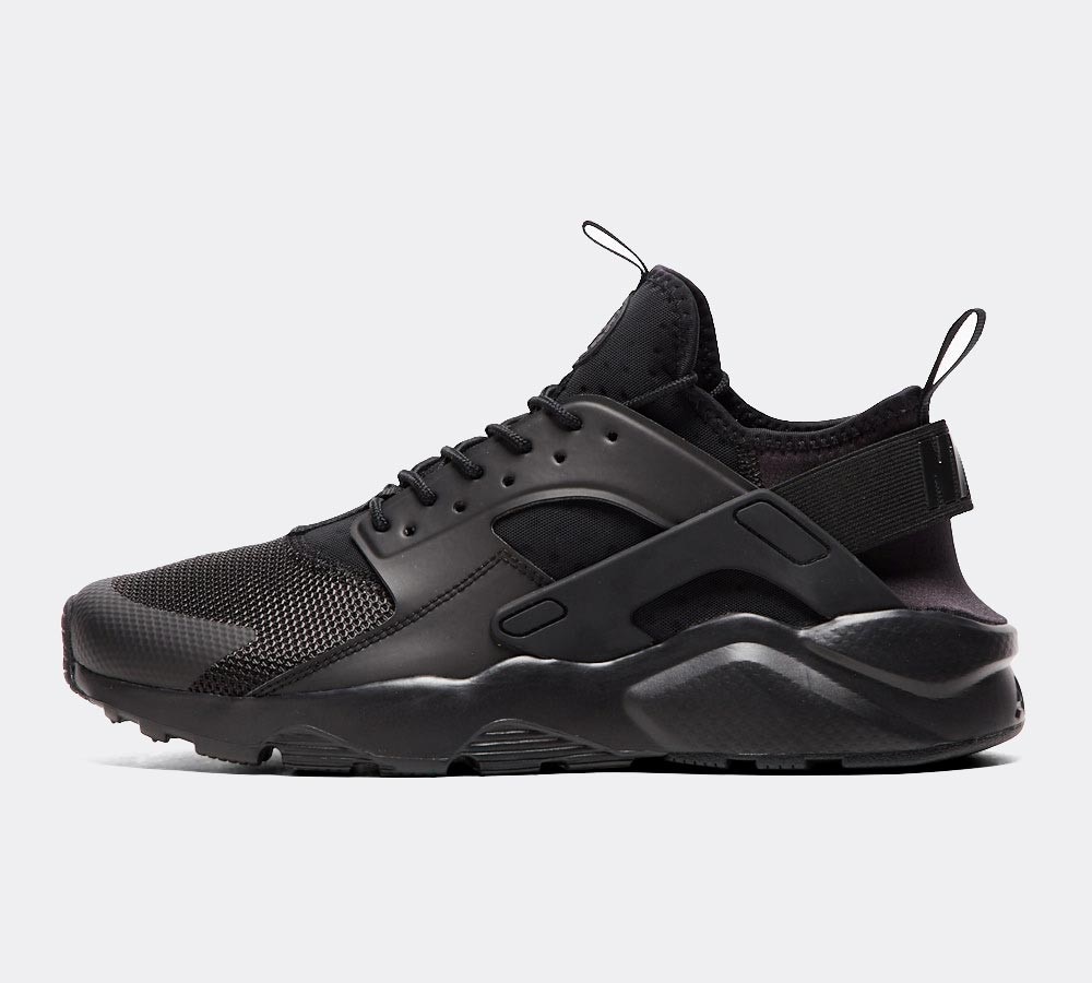 Nike Air Huarache Run Ultra Trainer | Black / Black / Black | Footasylum