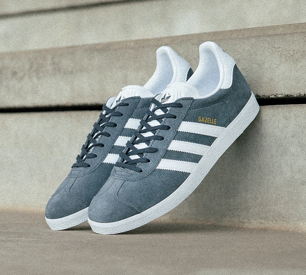 Frigøre blødende Fredag adidas Originals Gazelle OG Trainer | Solid Grey/White/Gold | Footasylum