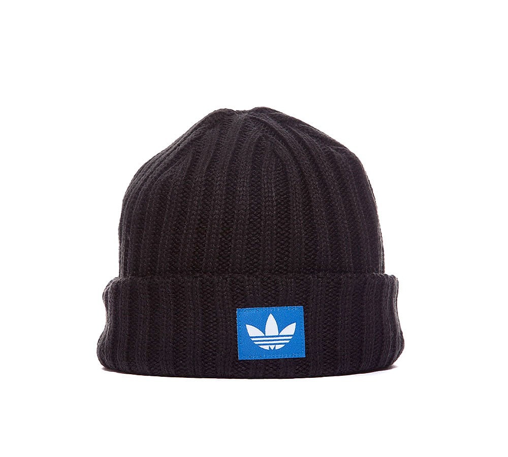 adidas Originals Ribbed Trefoil Beanie Black Footasylum