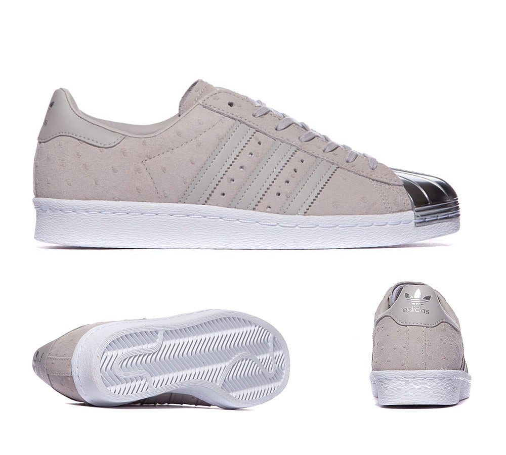 adidas Originals Womens Superstar 80's Metal Toe Trainer | Clear Grey ...