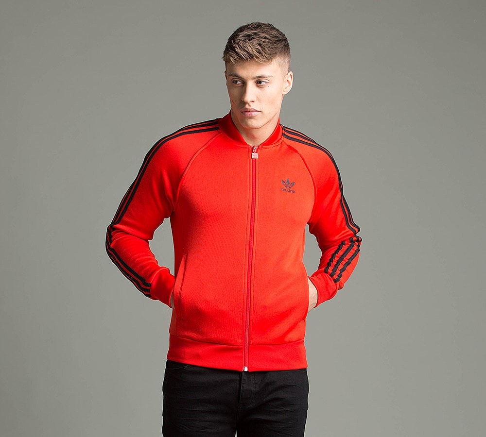 adidas originals superstar track top junior red adidas originals superstar track top junior red