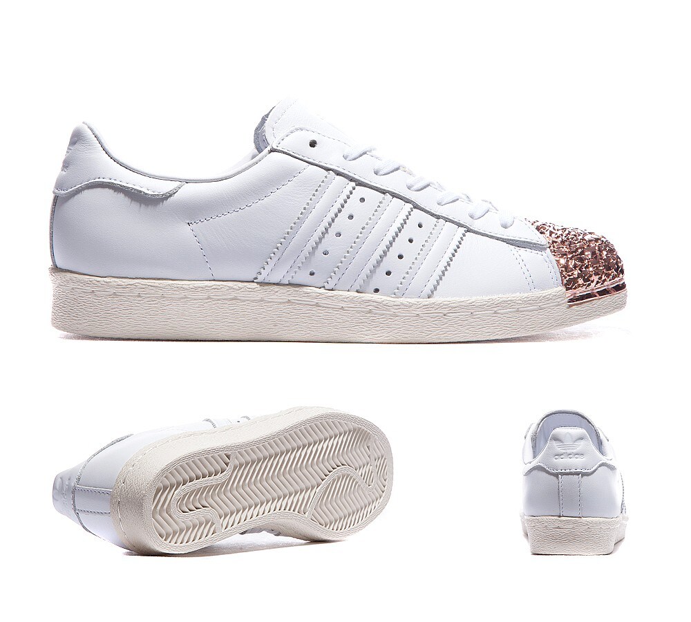 adidas Originals Womens 80's 3D Metal Shell Toe Trainer | White / Off ...