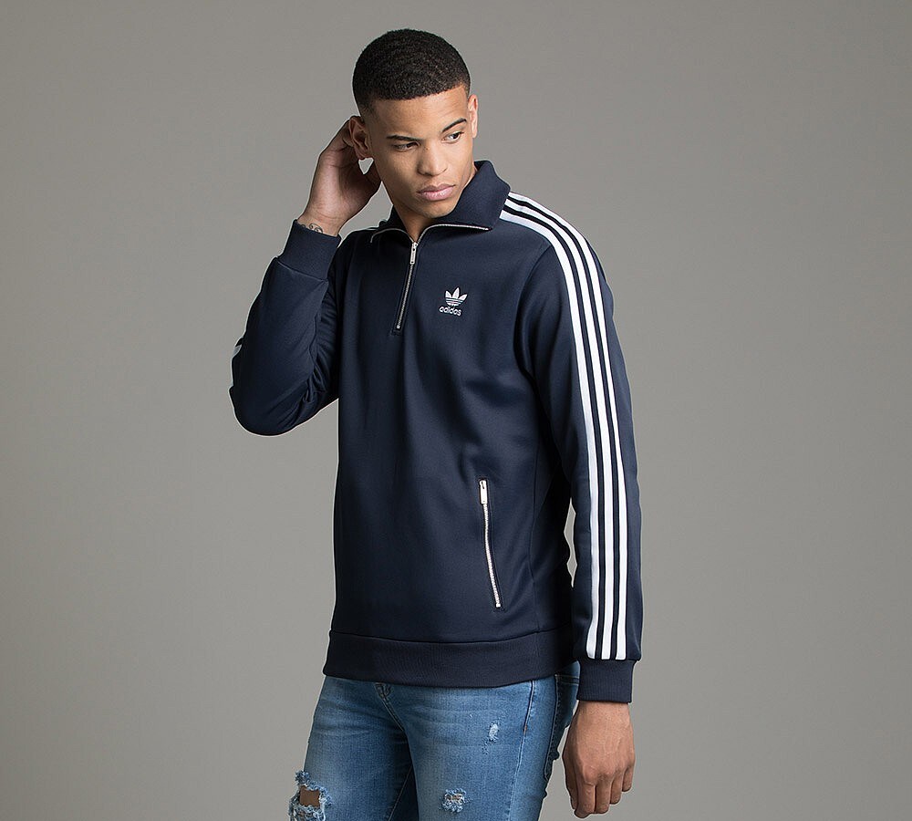 adidas originals 90s half zip track top navy adidas originals 90s half zip track top navy