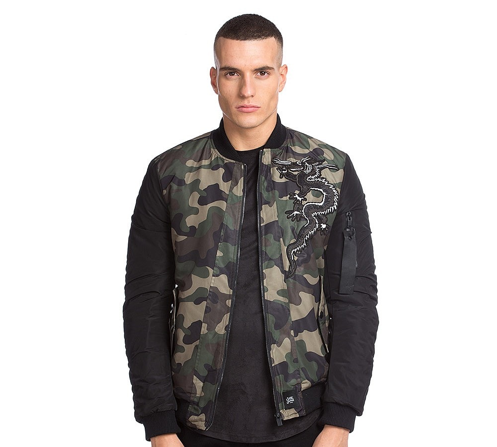 Sixth June Dragon Camo Souvenir Jacket Camo Footasylum