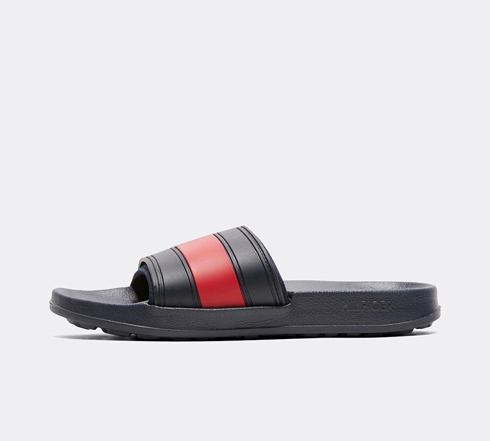 tommy hilfiger rainbow slides womens