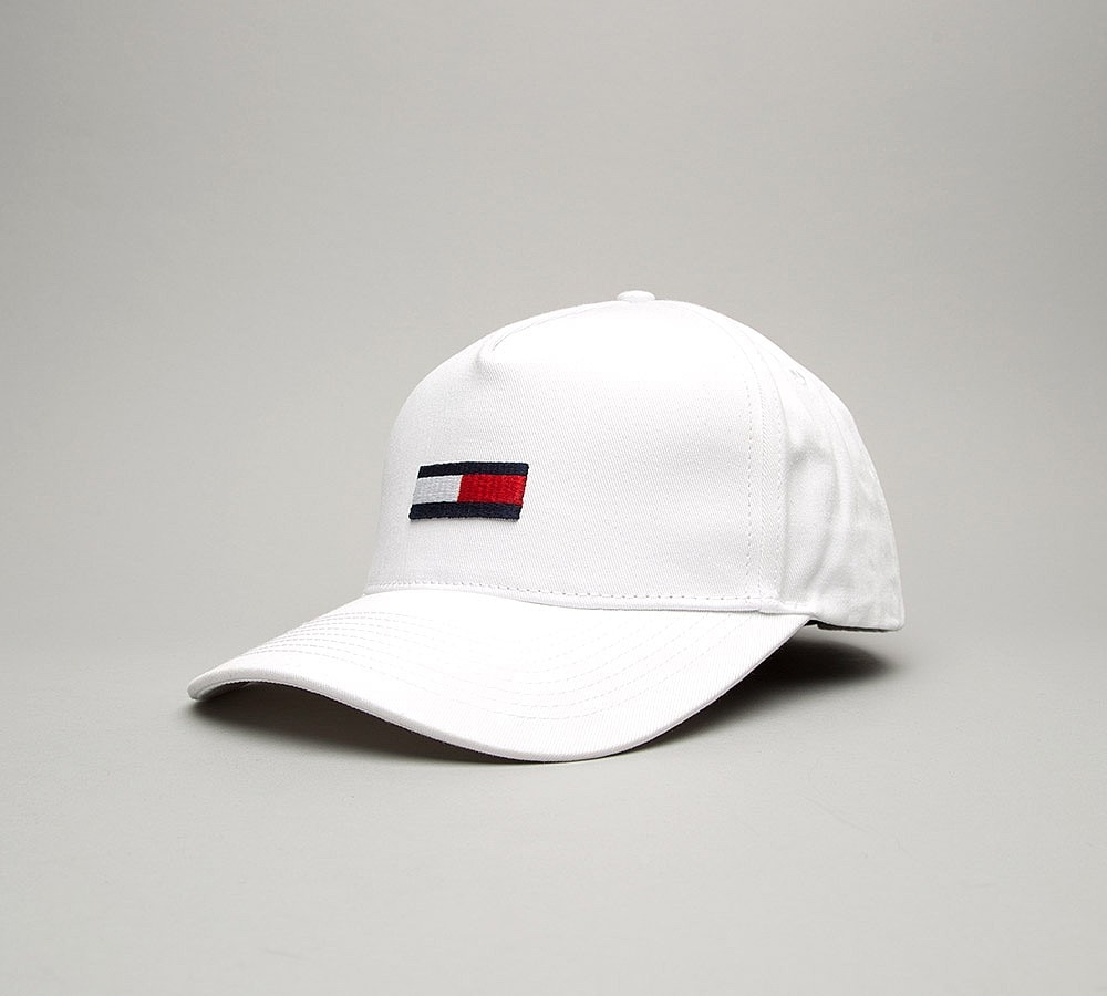 Tommy Hilfiger Flag Logo Cap White Footasylum