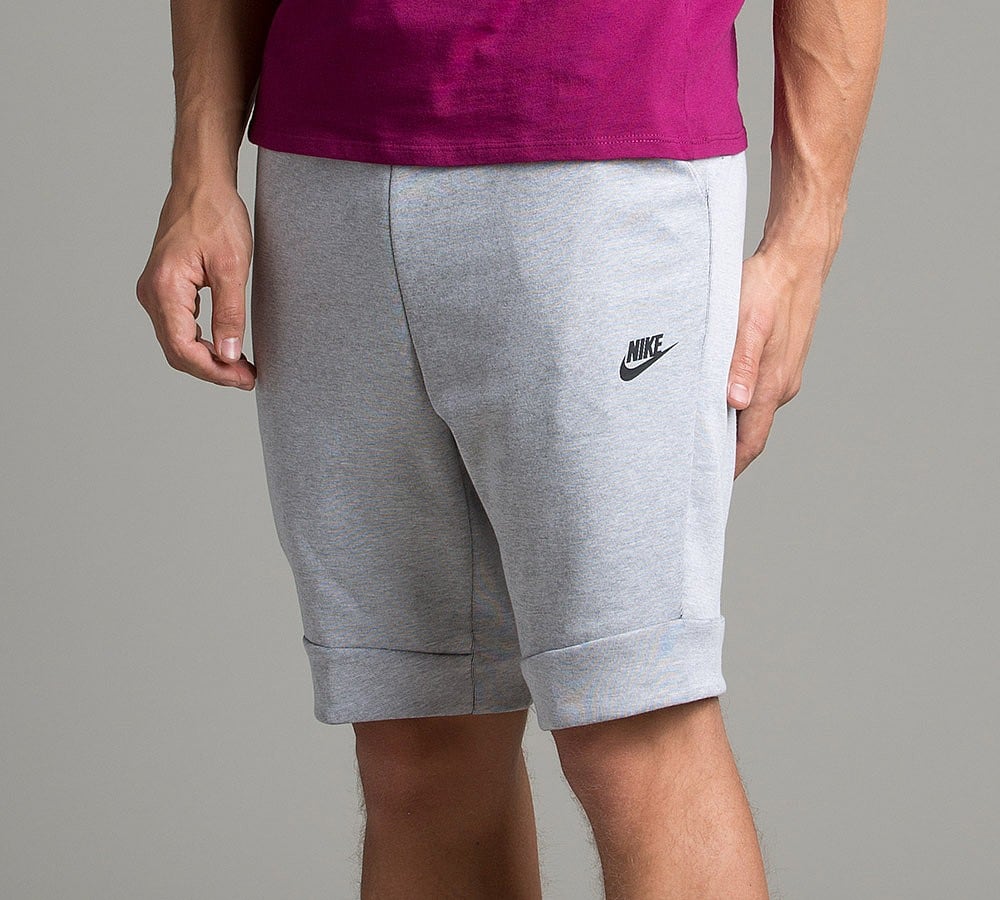 Nike Tech Fleece Short White / Heather / Black Footasylum